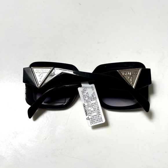 New Original GUESS Square Oversized Sunglasses GO00046 Acetate Black Logo